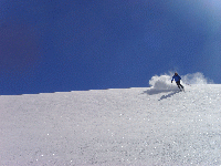 Tiefschnee am Lauzire (2550 m)